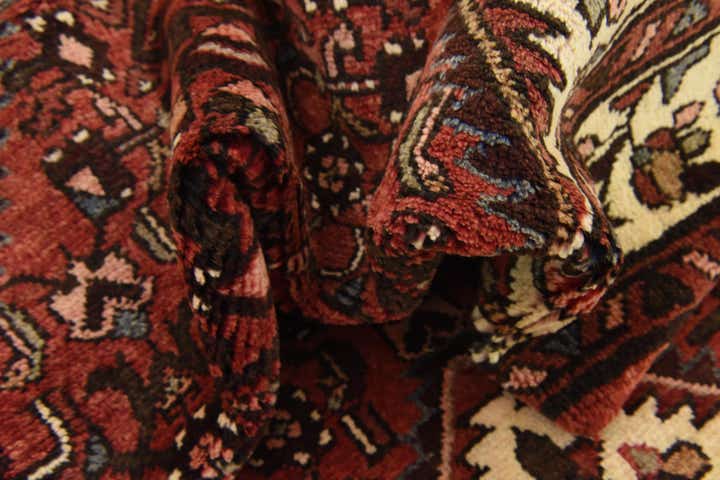 3' 7 x 10' 7 Hand Knotted Hossainabad Persian Wool Runner Rug