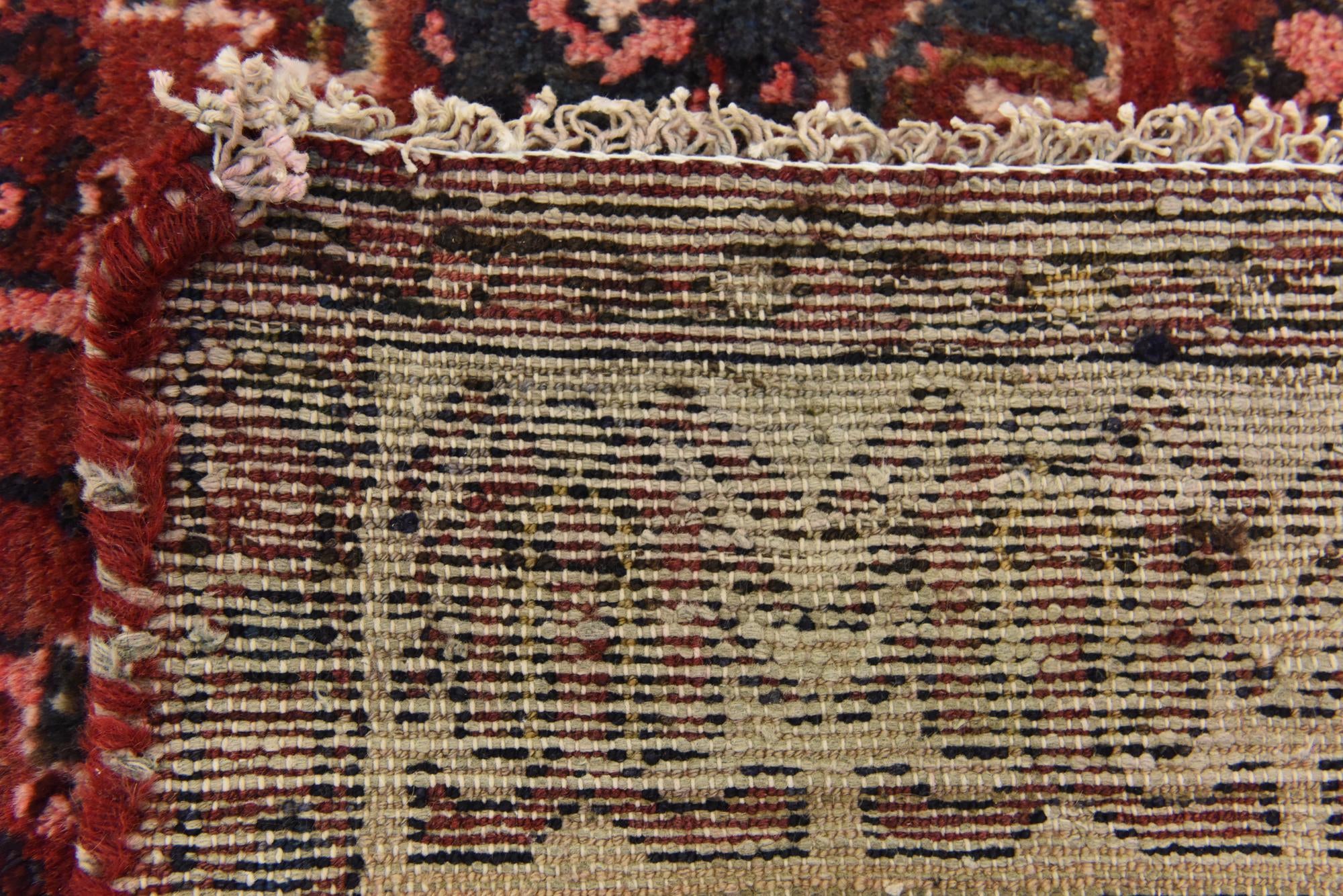 3' 8 x 10' 6 Hand Knotted Hossainabad Persian Wool Runner Rug