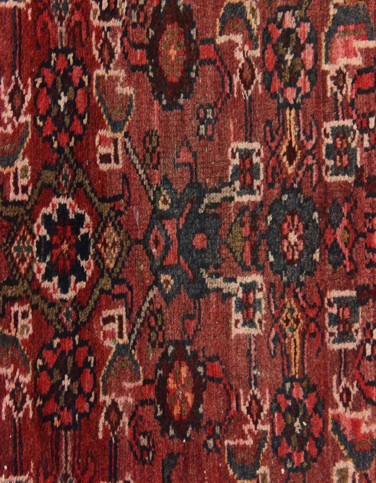 Detail image of 3' 8 x 10' 6  Hand Knotted Hossainabad Persian Wool Runner Rug