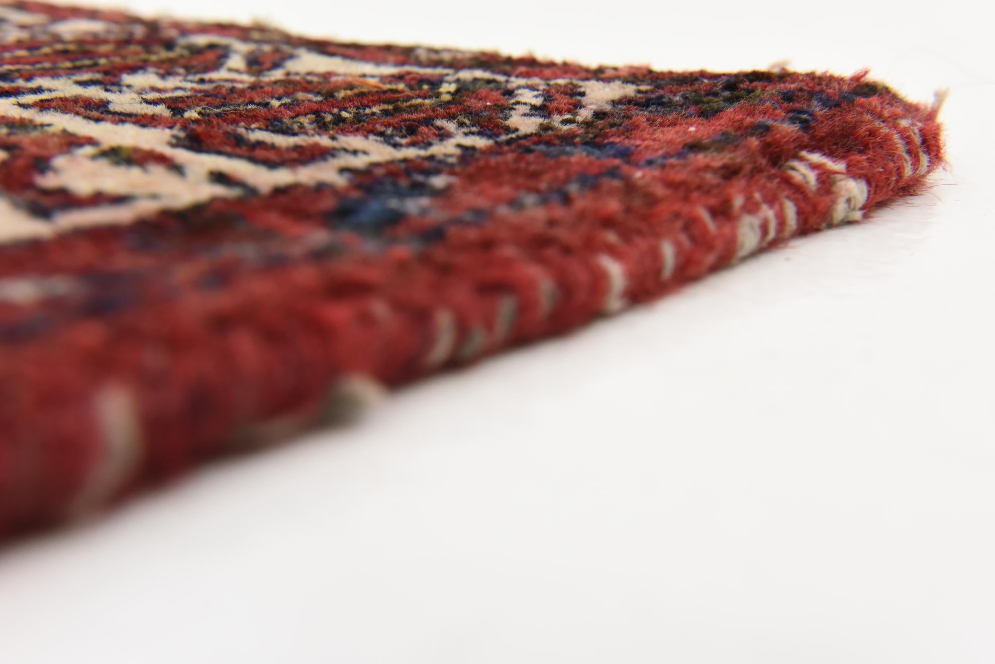 3' 8 x 10' 6 Hand Knotted Hossainabad Persian Wool Runner Rug