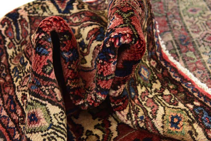 3' 10 x 10' Hand Knotted Hossainabad Persian Wool Runner Rug