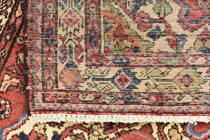 3' 10 x 10' Hand Knotted Hossainabad Persian Wool Runner Rug