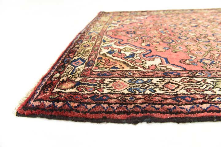 3' 10 x 10' Hand Knotted Hossainabad Persian Wool Runner Rug