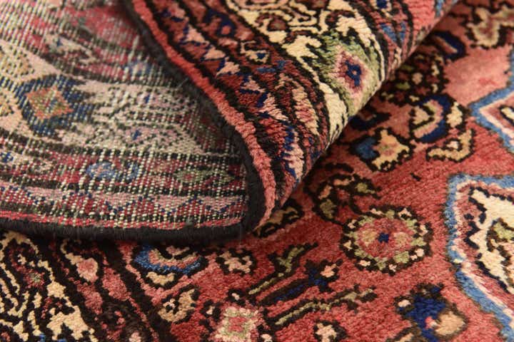 3' 10 x 10' Hand Knotted Hossainabad Persian Wool Runner Rug