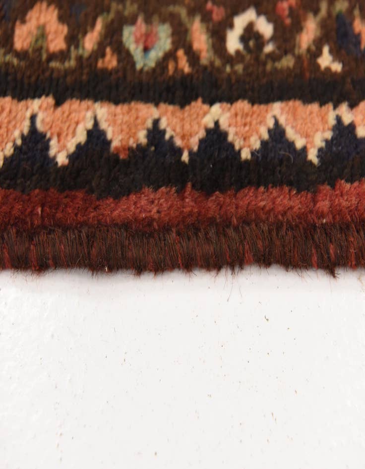 Detail image of 4' x 9' 10  Hand Knotted Hossainabad Persian Wool Runner Rug
