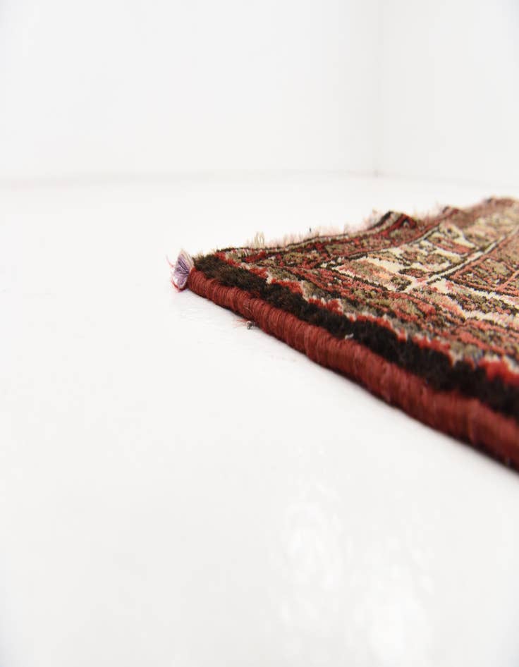 Detail image of 3' 7 x 10' 7  Hand Knotted Hossainabad Persian Wool Runner Rug