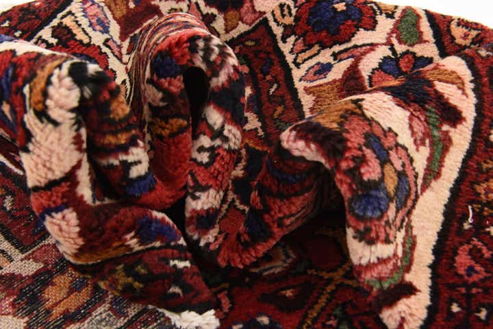 4' x 9' 6 Hand Knotted Hossainabad Persian Wool Runner Rug