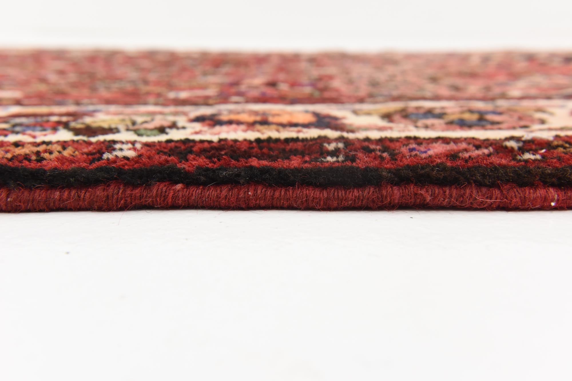 4' x 9' 6 Hand Knotted Hossainabad Persian Wool Runner Rug
