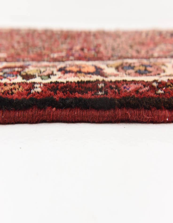 Detail image of 4' x 9' 6  Hand Knotted Hossainabad Persian Wool Runner Rug