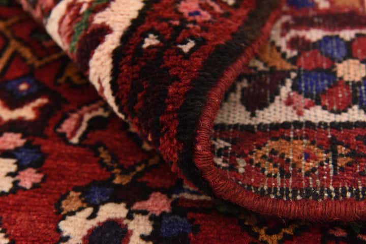 4' x 9' 6 Hand Knotted Hossainabad Persian Wool Runner Rug