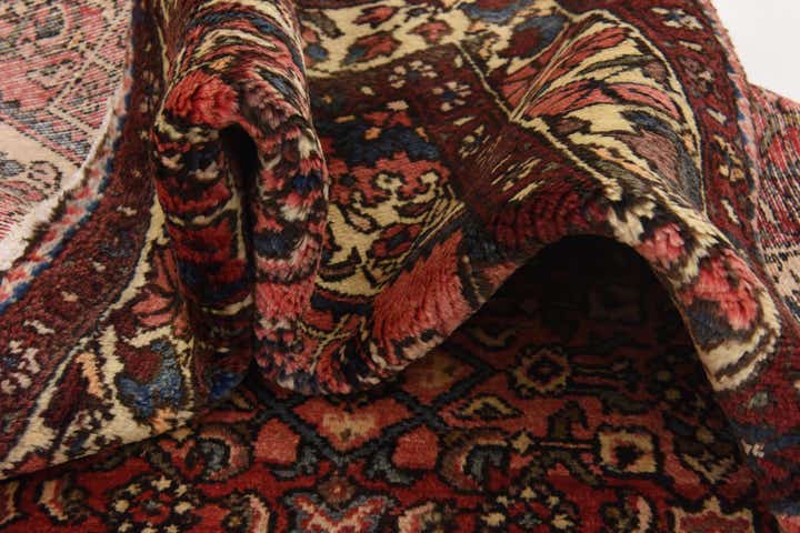 3' 10 x 10' Hand Knotted Hossainabad Persian Wool Runner Rug