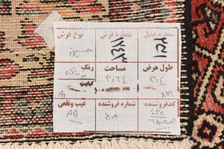 3' 10 x 10' Hand Knotted Hossainabad Persian Wool Runner Rug