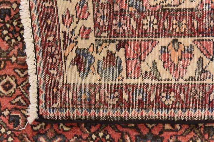 3' 10 x 10' Hand Knotted Hossainabad Persian Wool Runner Rug