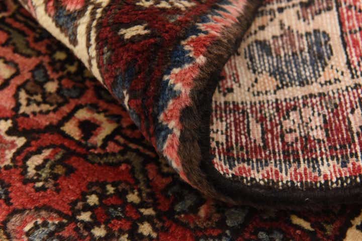 3' 10 x 10' Hand Knotted Hossainabad Persian Wool Runner Rug