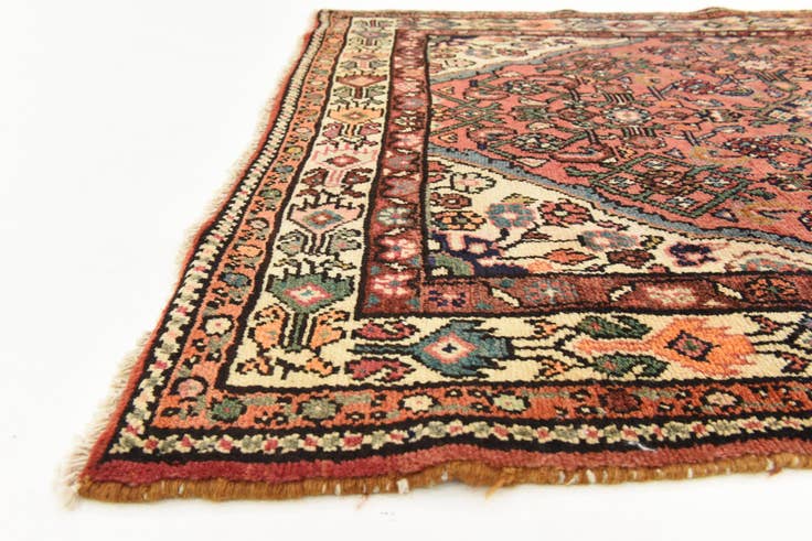 Detail image of 3' 10 x 9' 6 Hand Knotted Hossainabad Persian Wool Runner Rug