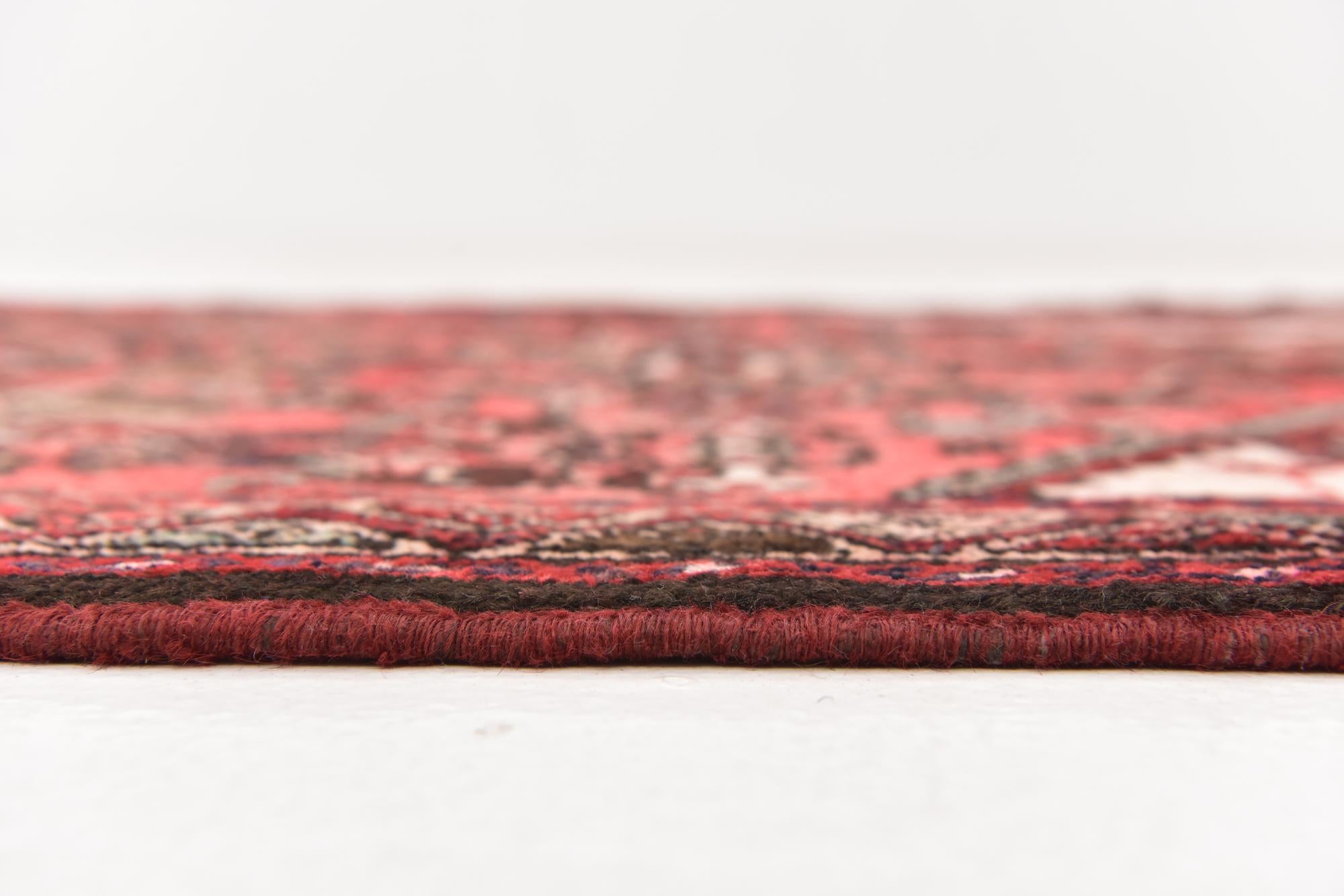 3' 6 x 9' 9 Hand Knotted Hossainabad Persian Wool Runner Rug
