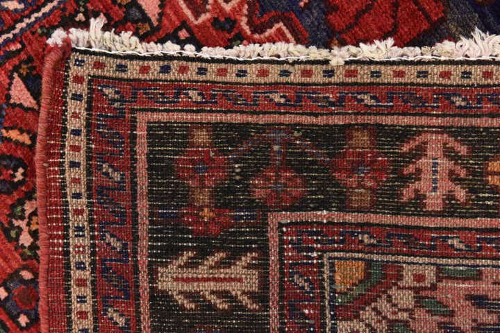 3' 9 x 9' 10 Hand Knotted Hossainabad Persian Wool Runner Rug