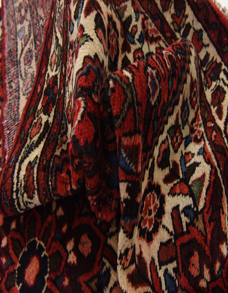 Detail image of 3' 10 x 10' 2 Hand Knotted Hossainabad Persian Wool Runner Rug