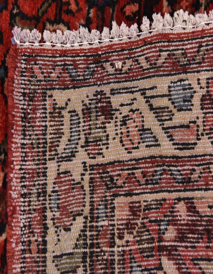 Detail image of 3' 10 x 10' 2 Hand Knotted Hossainabad Persian Wool Runner Rug