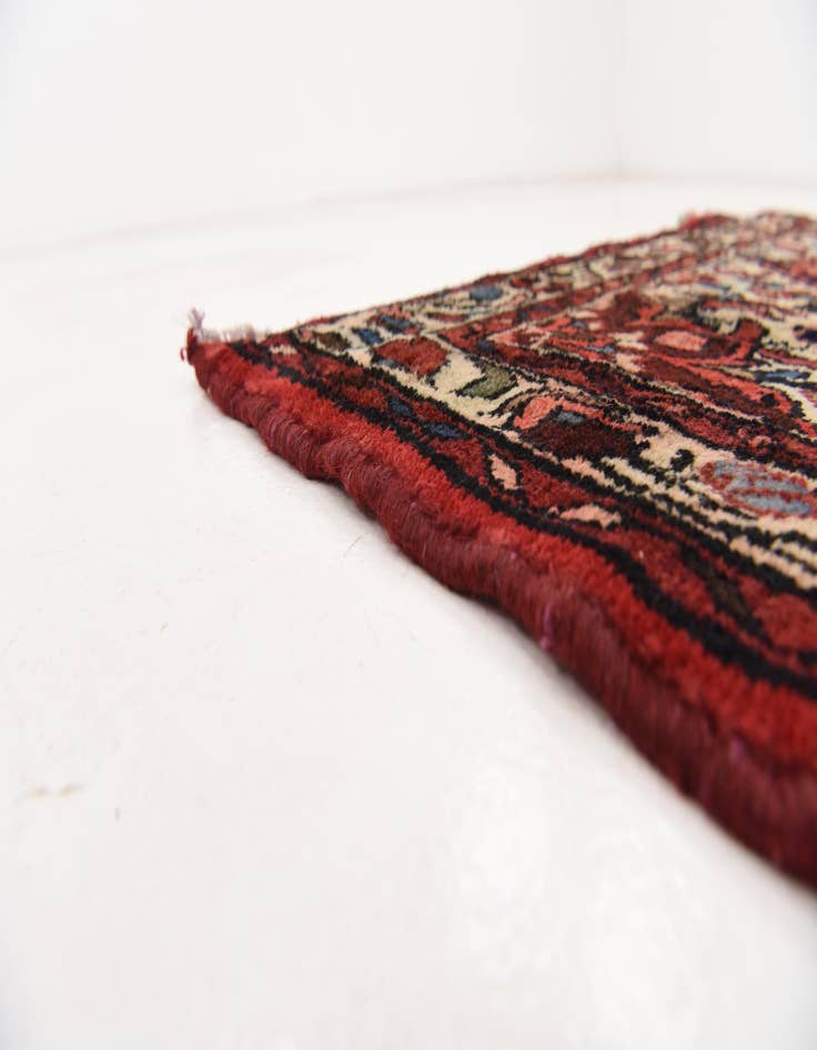 Detail image of 3' 10 x 10' 2 Hand Knotted Hossainabad Persian Wool Runner Rug