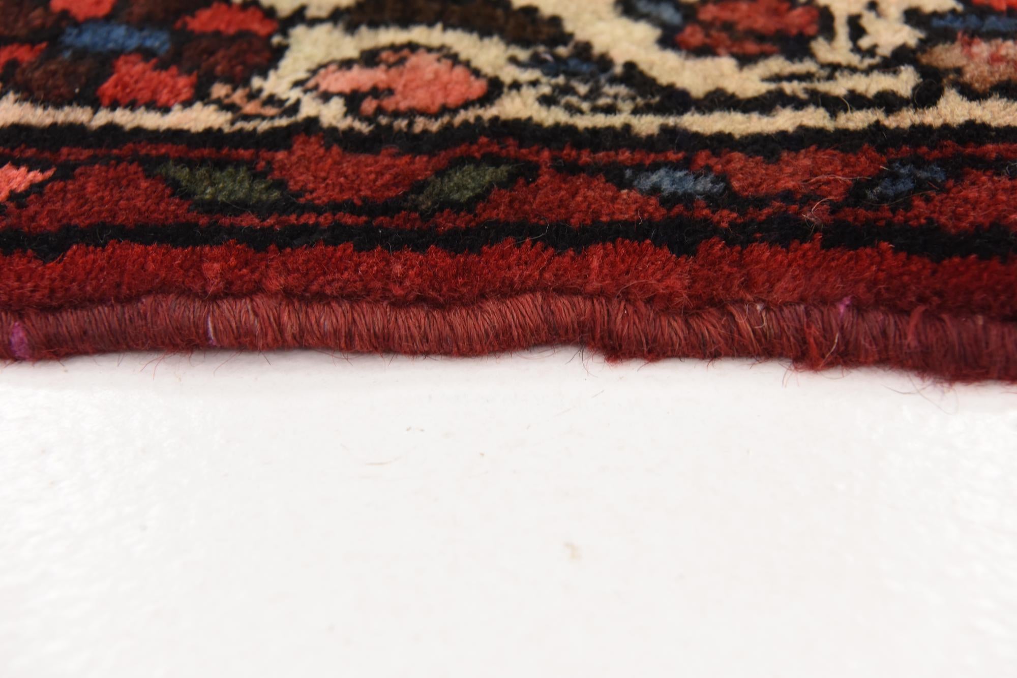 3' 10 x 10' 2 Hand Knotted Hossainabad Persian Wool Runner Rug