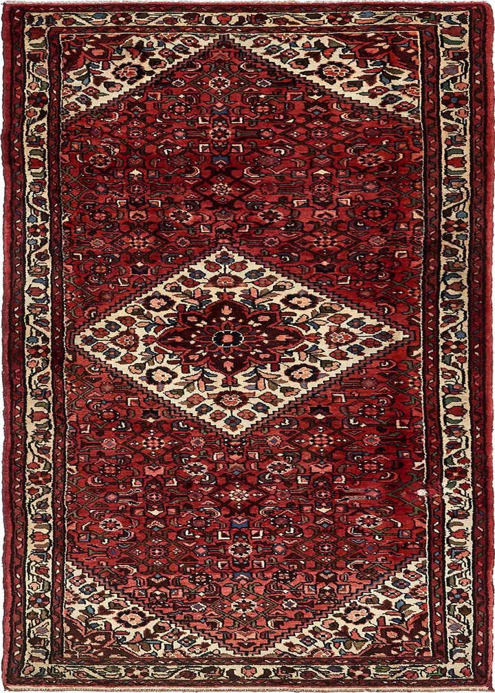 3' 10 x 10' 2 Hand Knotted Hossainabad Persian Wool Runner Rug