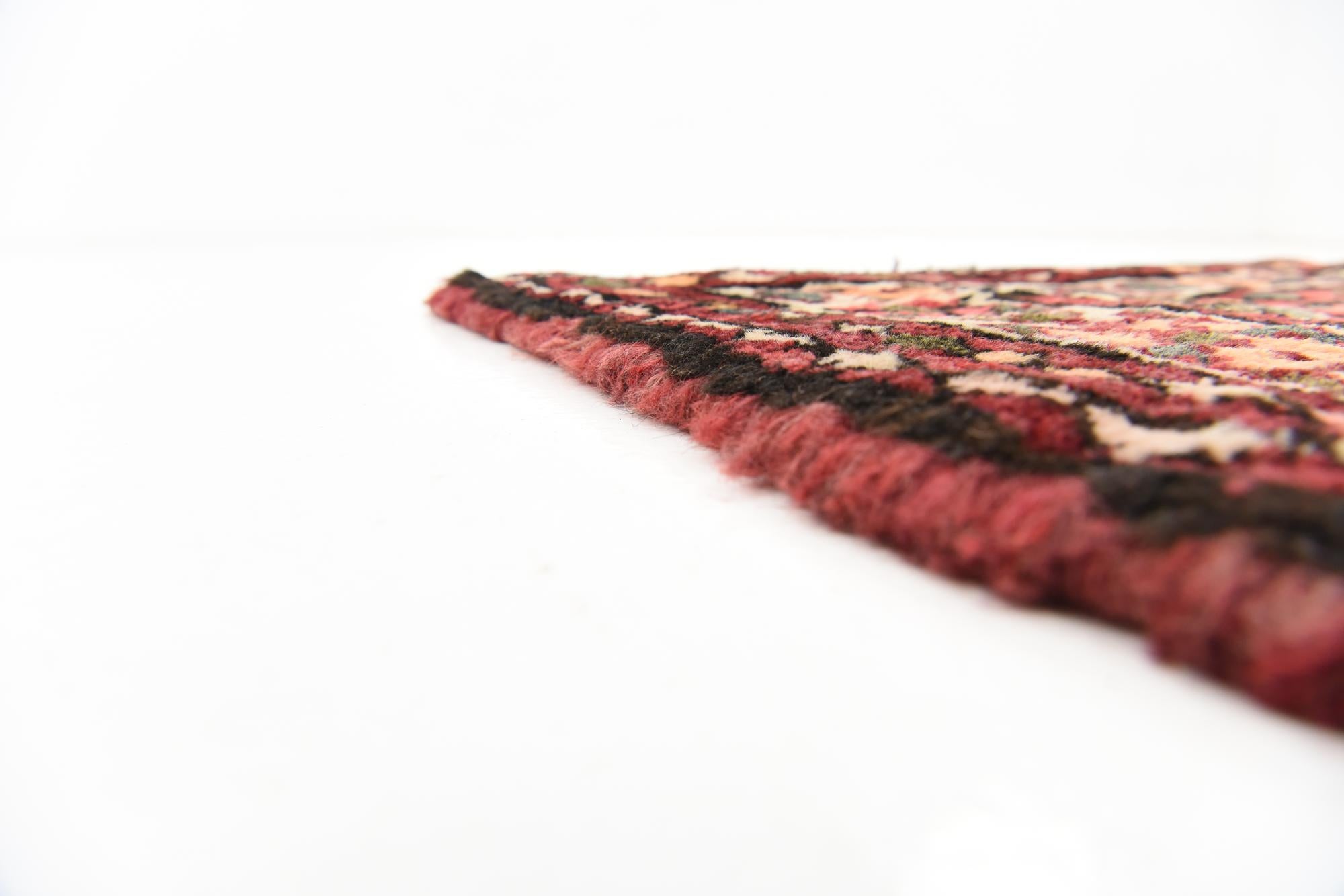 3' 8 x 9' 10 Hand Knotted Hossainabad Persian Wool Runner Rug