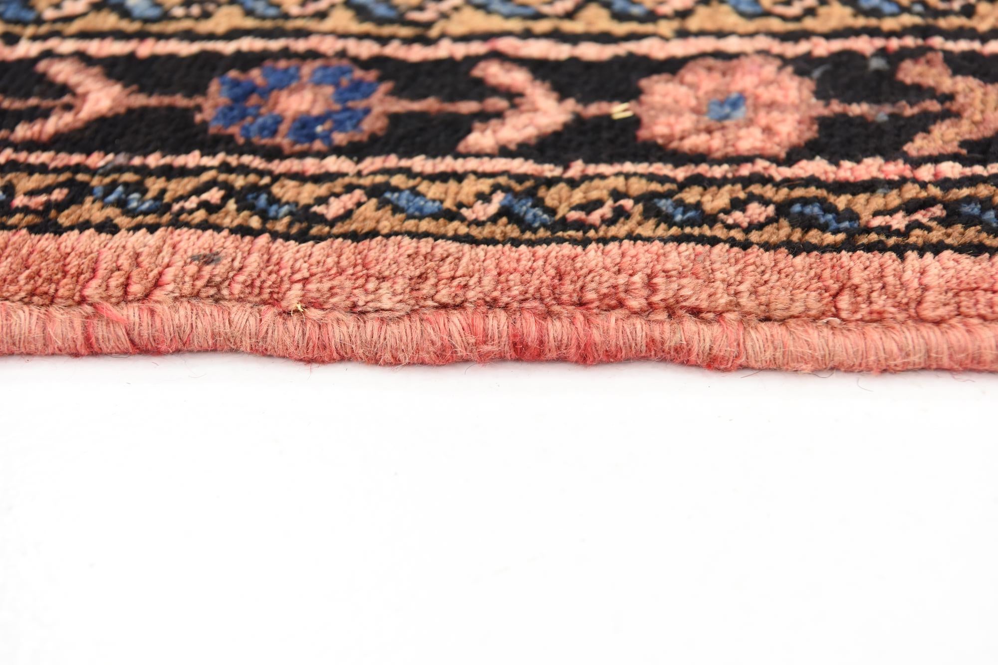 3' 10 x 10' Hand Knotted Hossainabad Persian Wool Runner Rug