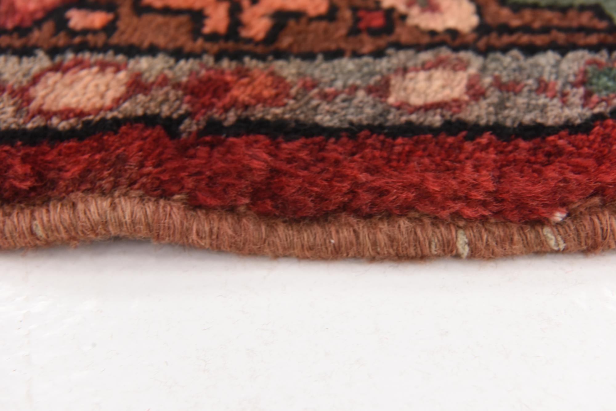 3' 7 x 10' 5 Hand Knotted Hossainabad Persian Wool Runner Rug