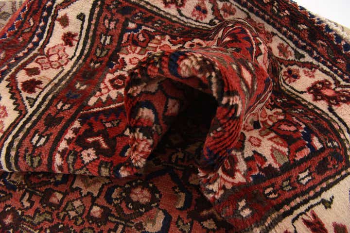 3' 10 x 10' 3 Hand Knotted Hossainabad Persian Wool Runner Rug