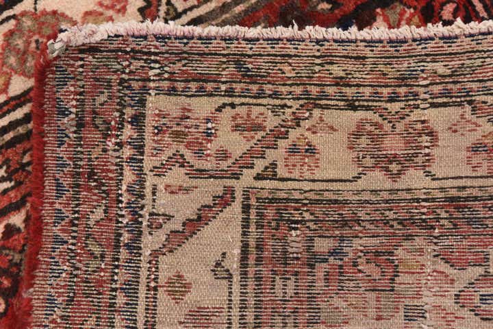 3' 10 x 10' 3 Hand Knotted Hossainabad Persian Wool Runner Rug