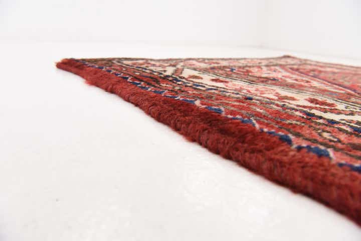 3' 10 x 10' 3 Hand Knotted Hossainabad Persian Wool Runner Rug