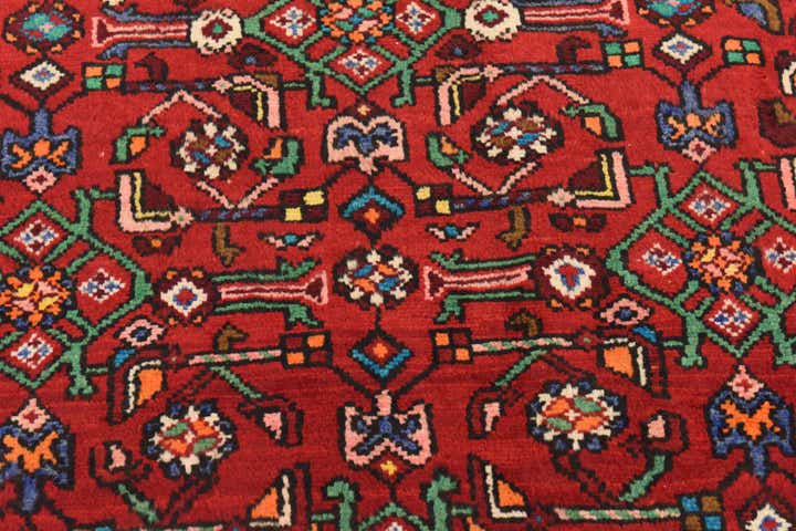3' 10 x 10' 3 Hand Knotted Hossainabad Persian Wool Runner Rug