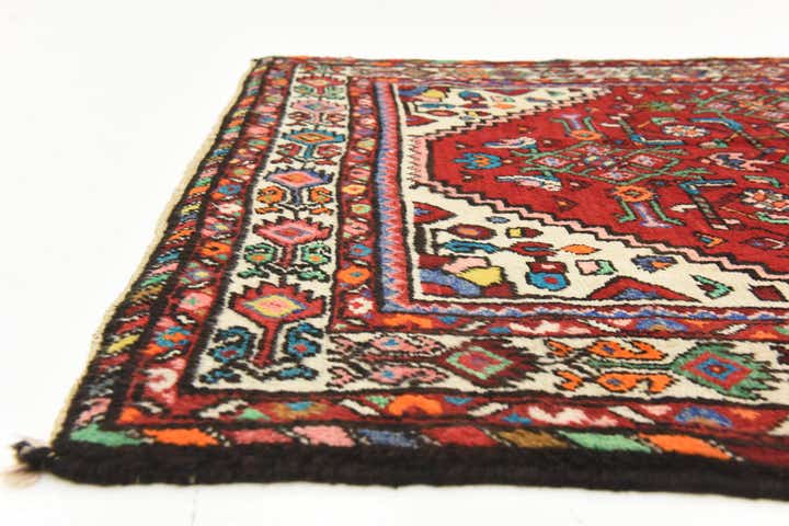 3' 10 x 10' 3 Hand Knotted Hossainabad Persian Wool Runner Rug
