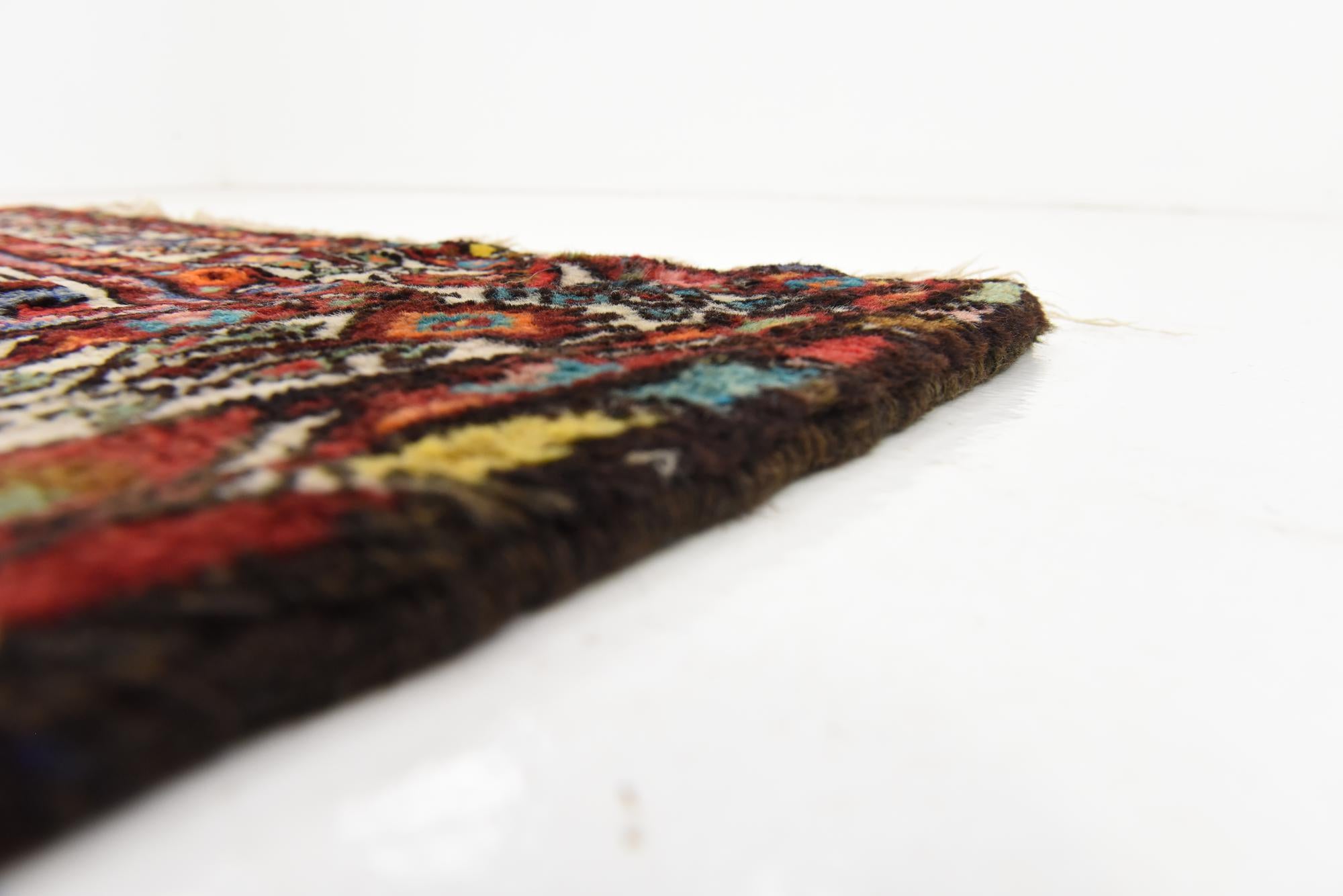 3' 10 x 10' 3 Hand Knotted Hossainabad Persian Wool Runner Rug