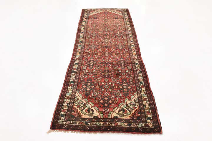 115cm x 315cm anudado a mano Hossainabad Alfombra Persa Lana Pasillera