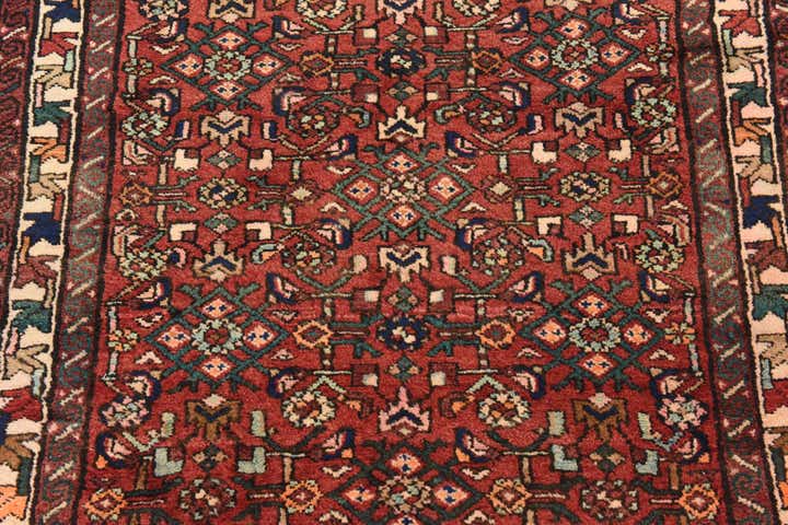 115cm x 315cm anudado a mano Hossainabad Alfombra Persa Lana Pasillera