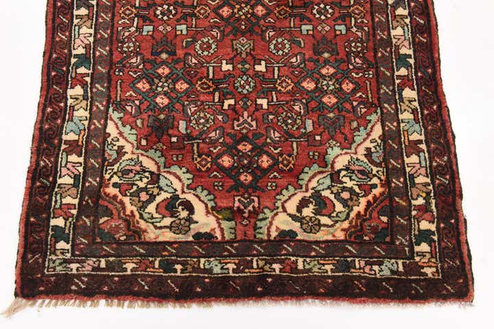 115cm x 315cm anudado a mano Hossainabad Alfombra Persa Lana Pasillera