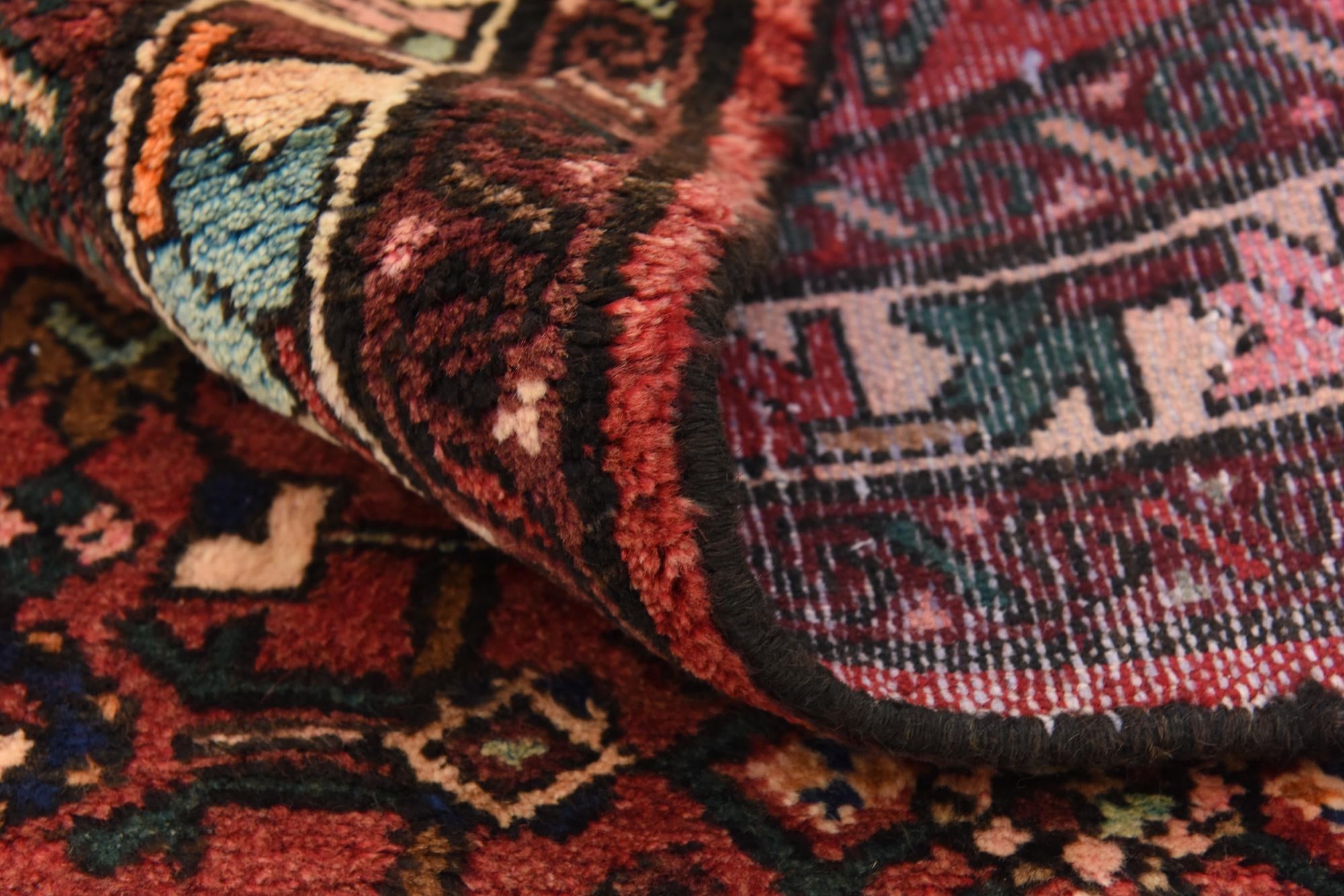 115cm x 315cm anudado a mano Hossainabad Alfombra Persa Lana Pasillera