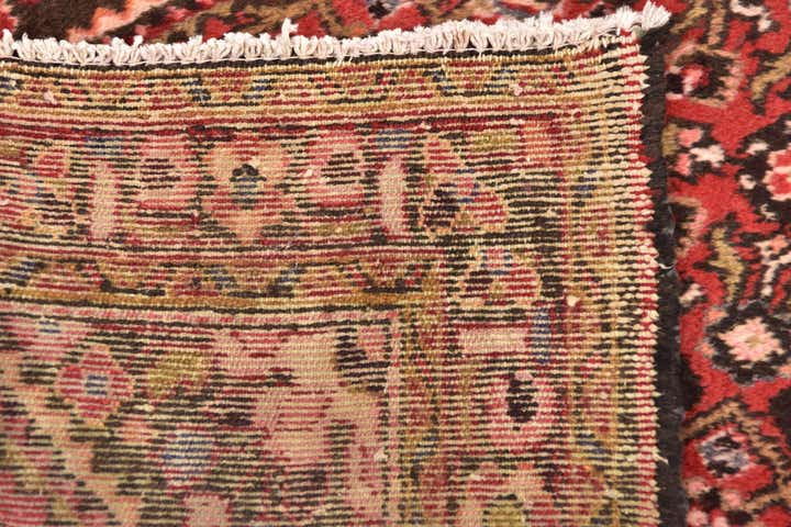 3' 6 x 10' 4 Hand Knotted Hossainabad Persian Wool Runner Rug