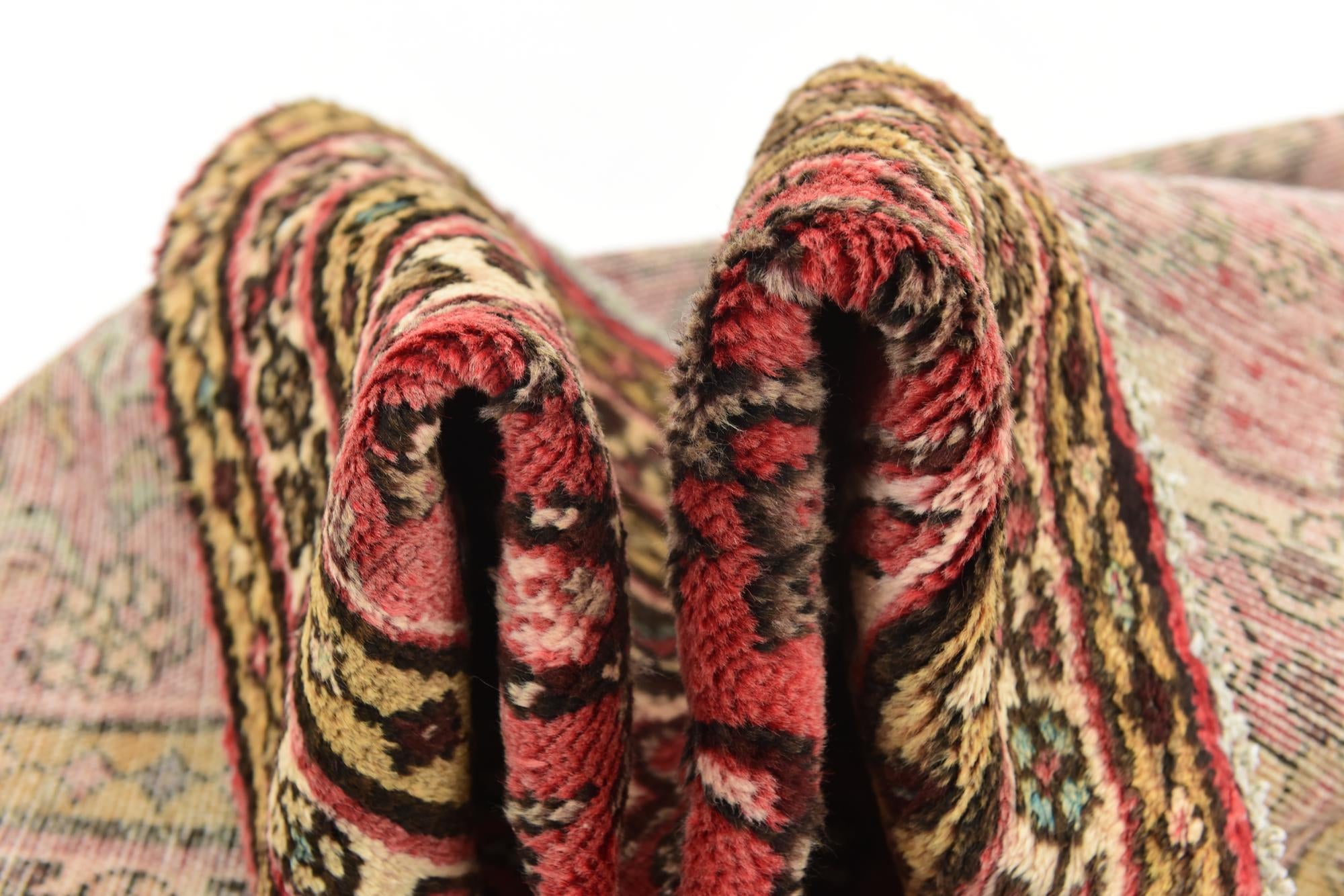 3' 6 x 10' 2 Hand Knotted Hossainabad Persian Wool Runner Rug