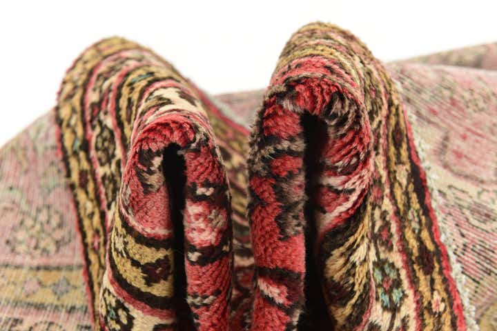 3' 6 x 10' 2 Hand Knotted Hossainabad Persian Wool Runner Rug