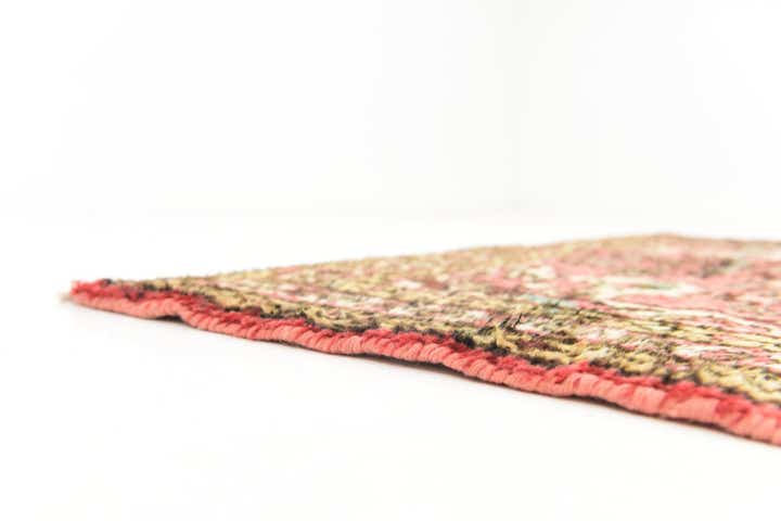 3' 6 x 10' 2 Hand Knotted Hossainabad Persian Wool Runner Rug