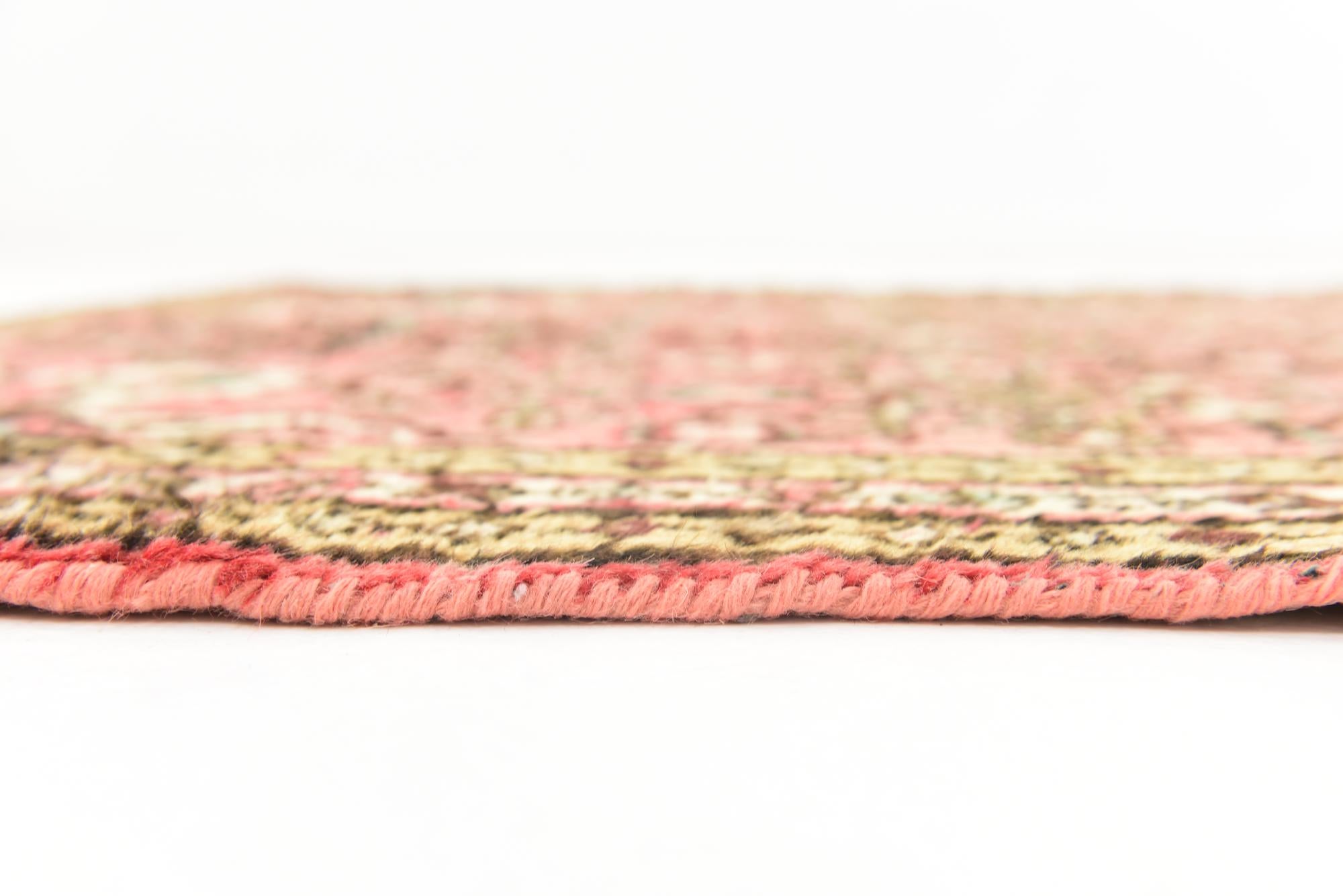 3' 6 x 10' 2 Hand Knotted Hossainabad Persian Wool Runner Rug