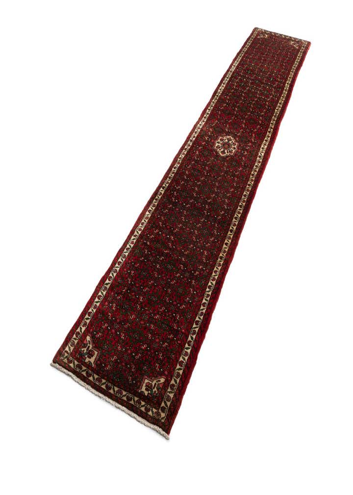 3' x 15' 9 Hossainabad Wool Runner Rug