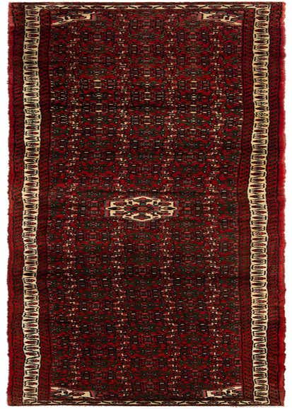 3' x 15' 9 Hossainabad Wool Runner Rug