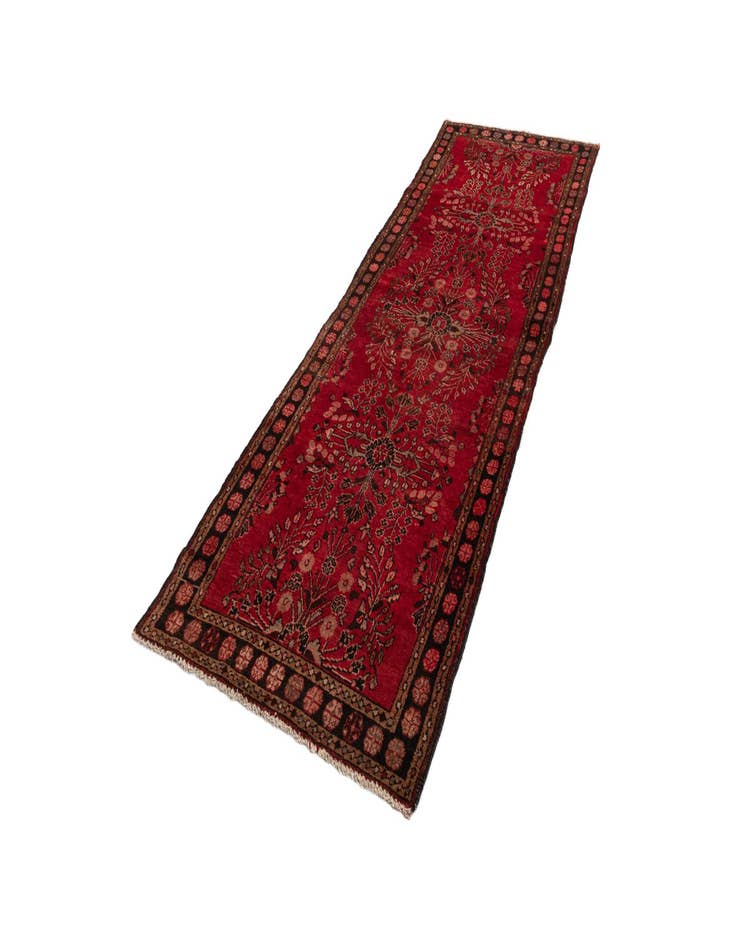 Detail image of 3' 7 x 10' 3 Hossainabad Wool Runner Rug