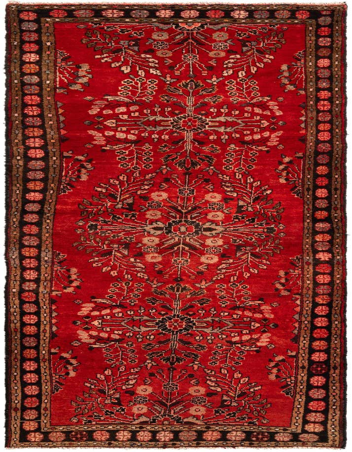 Detail image of 3' 7 x 10' 3 Hossainabad Wool Runner Rug
