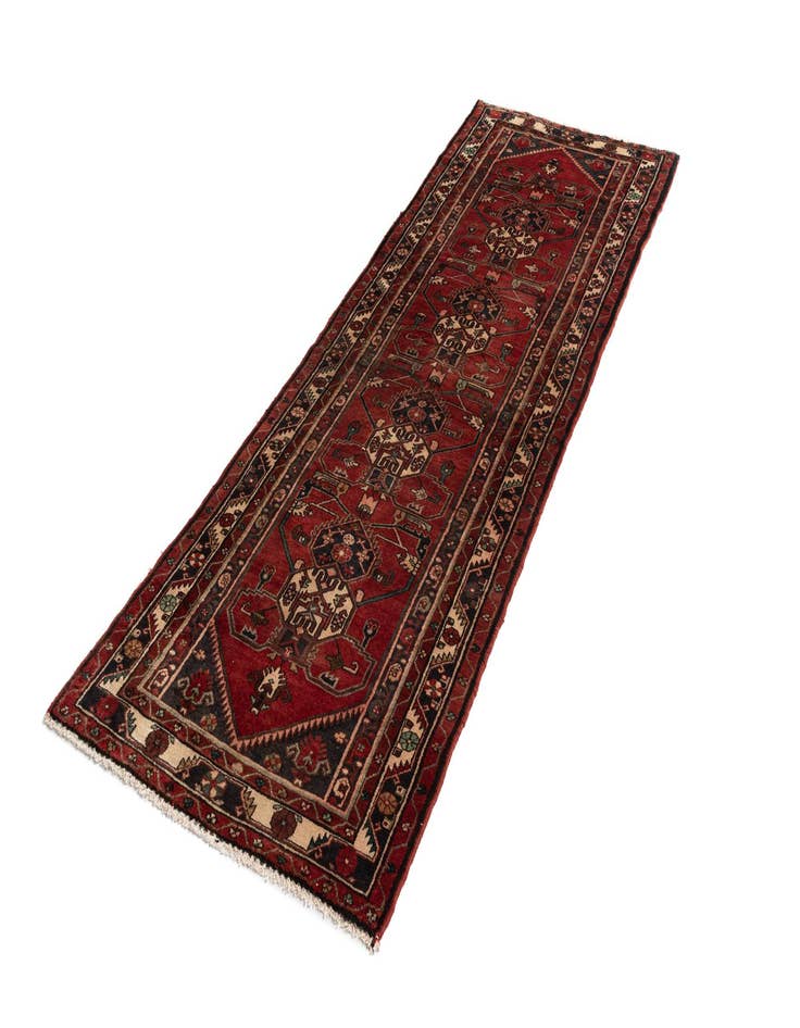 Detail image of 3' 5 x 10' 7 Hossainabad Wool Runner Rug