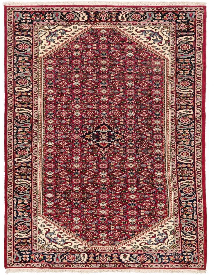 Detail image of 5' 2 x 10' 7 Hossainabad Wool Runner Rug